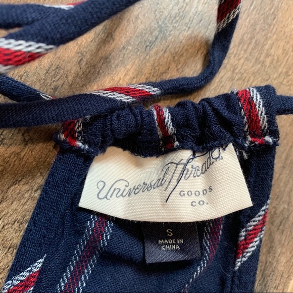 Universal thread stripe linen style jumpsuit - Picture 6 of 12